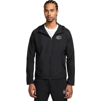 Dívčí oblečení Pánská tréninková bunda NIKE-M NSW SW AIR RUN JKT-010 BLACK/REFLECTIVE SILV Černá L