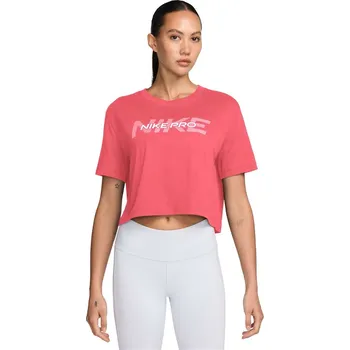 Dámské tričko Dámské tréninkové triko s krátkým rukávem NIKE PRO-W SS CRP TEE FA24-629 ASTER PINK Růžová M