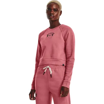 Dámská mikina Dámská tréninková mikina UNDER ARMOUR PROJECT ROCK-UA PROJECT ROCK Hm Gym Flc Crw-PNK Růžová L