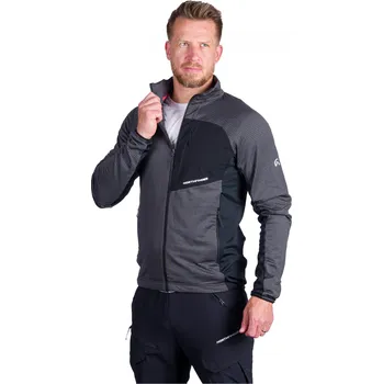 Pánská mikina Pánská turistická mikina se zipem NORTHFINDER-PRIMO-270blackblack Černá XL