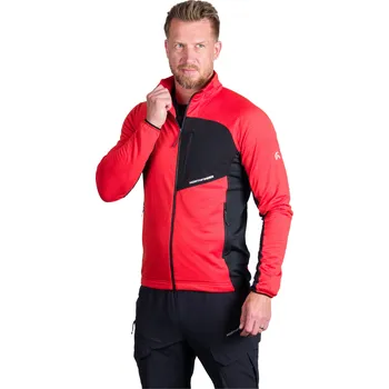 Pánská mikina Pánská turistická mikina se zipem NORTHFINDER-PRIMO-361redblack Červená S