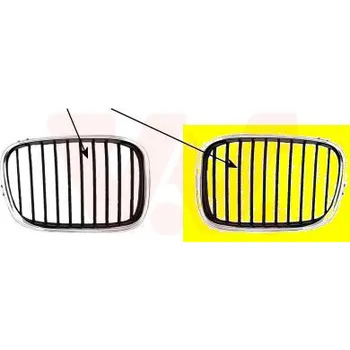 Příslušenství karosérie Mřížka chladiče VAN WEZEL 0637511