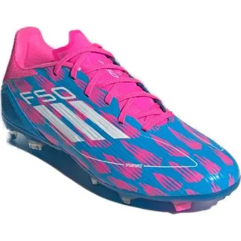 Kopačky Pánské fotbalové kopačky outdoorové ADIDAS-F50 League M FG solar blue/cloud white/solar pink Modrá 40