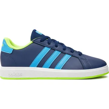 Dámská tenisová obuv Chlapecká rekreační obuv ADIDAS-Grand Court 2.0 dark blue/blue rush/lucid lemon Modrá 39 1/3