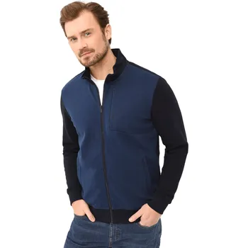 Pánská mikina Pánská mikina se zipem VOLCANO-NARS-601-BLUE Modrá S