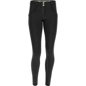 Dámské jeggings kalhoty FREDDY-WR.UP® skinny push up trousers in breathable fabric-Black Černá XL