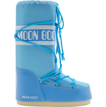 Dámské holínky Dámské vysoké zimní boty MOON BOOT-MB ICON NYLON-F004 ALASKAN BLUE Modrá 39/41