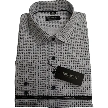 Pánská košile Pánská košile s dlouhým rukávem - střih REGULAR - vzor F922 s prodlouženou délkou rukávu na výšku 188/194 cm - 45