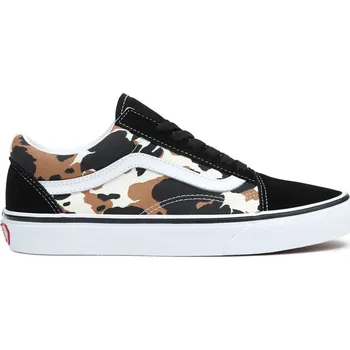 Pánská tenisová obuv Dámská vycházková obuv VANS-UA Old Skool cow multi color Hnědá 38
