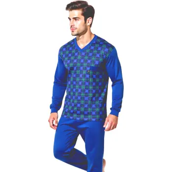 Pánské pyžamo Pánské Pyžamo Dlouhé FOLTÝN PD 370 Velikost: 3XL