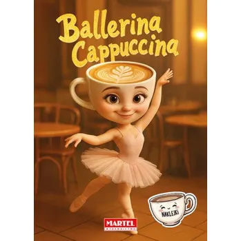 První čtění Ballerina Cappuccina. Kolorowanka z naklejkami – Agata Niemirska (PL)