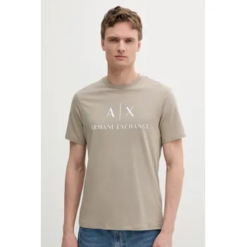 Armani Exchange bavlněné tričko 8NZTCJ.Z8H4Z béžová 80X, vel. XL