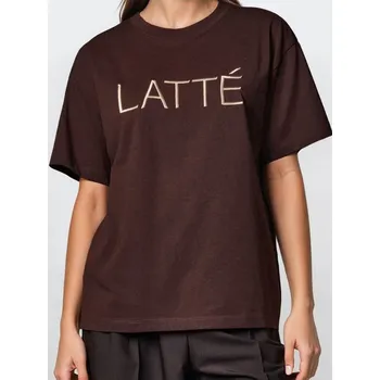 Sinsay - Tričko s ozdobnou výšivkou - hnědá - 876GS-88X - 876GS-88X-M