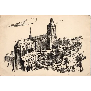 Stará Pohlednice Farní úřad Sázava - BUDA, 100/185 (Stará pohlednice)