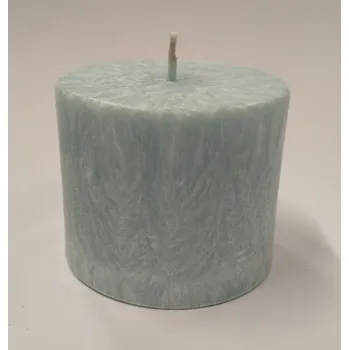 Svíčka Svíčka vonná z palmového vosku - válec 6 cm - ledově modrá - Ledový vítr