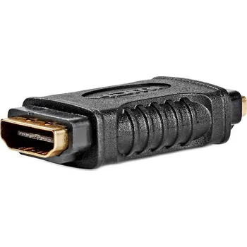 NEDIS adaptér HDMI/ zásuvka HDMI - zásuvka HDMI/ pozlacené konektory/ přímý/ černý/ box