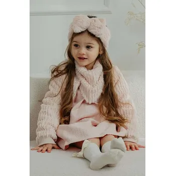 Kojenecká čepice Dětská čelenka Jamiks ZURI ZURI.Opaska.JZH308 růžová 30X, vel. 48/50