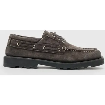 Pánské tenisky Kožené polobotky AllSaints SKIFF SUEDE SHOE M012FC.WRG šedá 90X, EUR 46