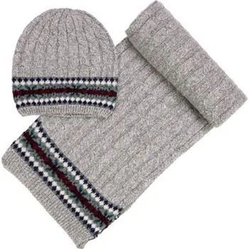 Čepice Čepice, šála - světlešedá