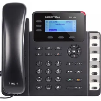 Stolní telefon Telefon Grandstream GXP1630 VoIP telefon - 3x SIP účet,­ HD audio,­ 3 prog.tl.+8 předvoleb,­ switch 2xLAN 1000Mbps, PoE