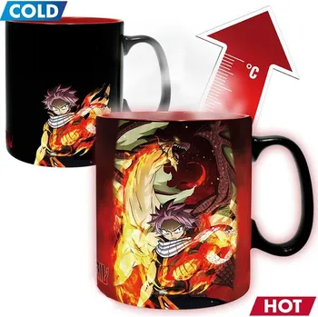 Měnící hrnek Fairy Tail - Natsu & Lucy