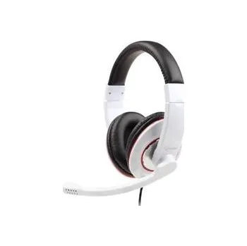 Sluchátka Gembird Stereo headset s mikrofónom, 2 x 3.5 mm miniJack, biely