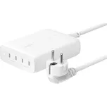 Belkin BOOST CHARGE™ PRO 200W 4-portová USB-C Power Delivery GaN PPS nabíječka + 1,5m síťový kabel, bílá
