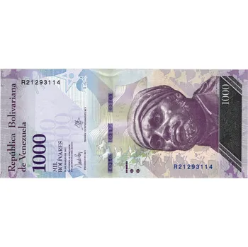 Bankovka 1000 Bolívares 2017, Venezuela, R 21293114 (1000 Bolivares)
