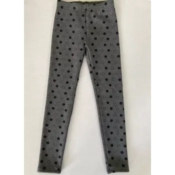 Dívčí zateplené legíny Topo in Fashion šedé s hvězdičkami velikost 152