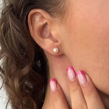 Náušnice Pan Perla Perlové náušnice 71/BIL2 Bílá - Moudrost