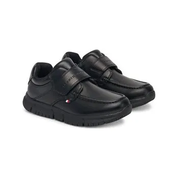 Pánské polobotky Polobotky Tommy Hilfiger Low Cut Velcro Shoe T3B4-33176-1355 M Černá 33
