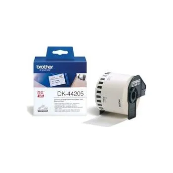 Papír pro tiskárny Brother - DK 44205 (papírová role bílá 62mm x 30,48m) - snadno odstranitelná