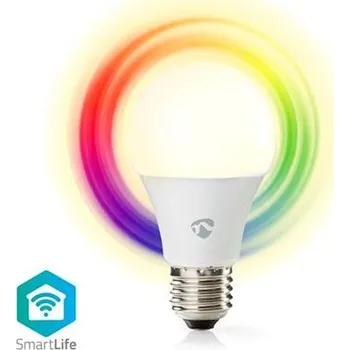 Osvětlení Nedis WIFILRC10E27 - SmartLife LED žárovka | Wi-Fi | E27 | 806 lm | 9 W | RGB / Warm to Cool White | Android / IOS, F