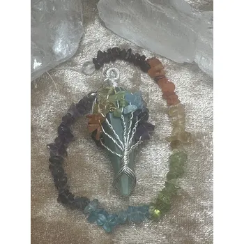 Kyvadlo čakrové - zelený avanturín