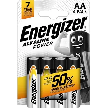 Elektronika Alkalické baterie Energizer Power 1,5V, typ AA,4ks