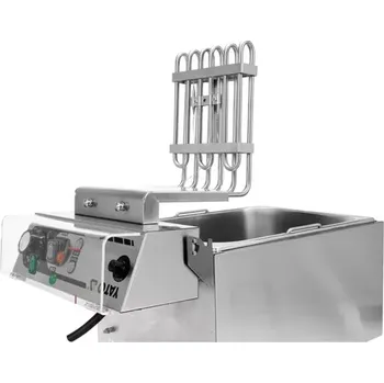 fritéza Elektrická fritéza 2-komorová se skříňkou a vypouštěcími kohouty 2x11,5 l | YATO YG-04638