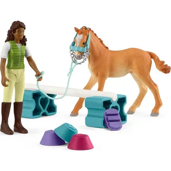 Figurka Schleich 42756 Výcvik koní s hříbětem tennesseeského mimochodníka