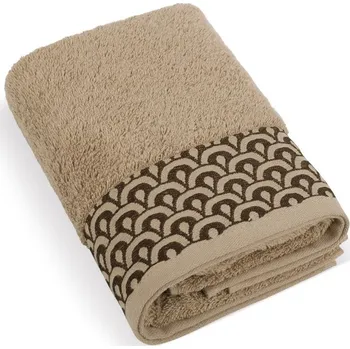 Ručník Froté osuška kolekce Krajka 70x140 cm hnědá
