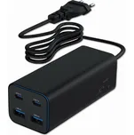 Gembird 100W adaptér 2xUSB-C, 2xUSB-A