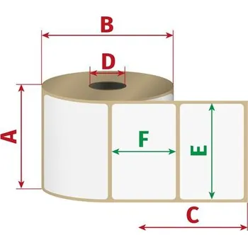 Papír pro tiskárny Etikety Zebra Z-Select 2000T, dutinka: 25,4mm, průměr: 127mm, 76x51mm, 1370 etiket/role