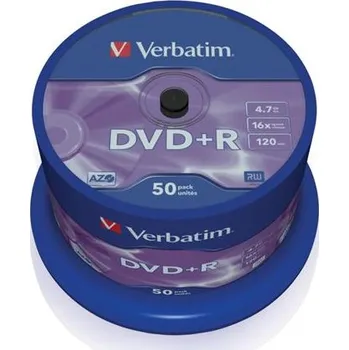 Médium Verbatim DVD+R 4,7GB 16x 50-cake