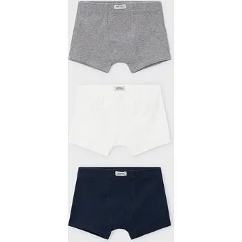 Pánské spodní prádlo Dětské boxerky Mayoral 3-pack 10035.5J.Mini.9BYA šedá 90X, vel. 128
