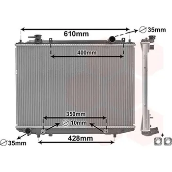 Autodíl Chladič, chlazení motoru VAN WEZEL 27012709