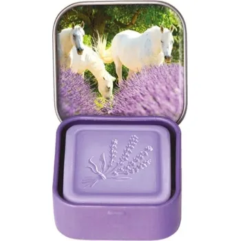 Koupelová kosmetika Marseillské mýdlo v plechu - Koně 25g Esprit Provence