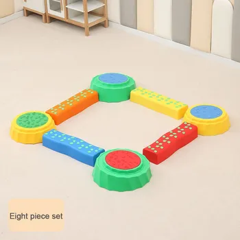 Balanční deska Merc sport Balanční LESNÍ DRÁHA – barevná sada 8 ks kameny + dráha