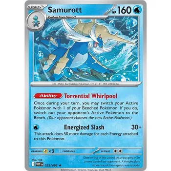 Karetní hra Samurott 023/086 - White Flare Typ karty: Reverse Holo