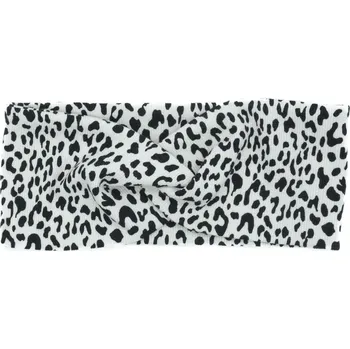 Čelenka Dospělá čelenka překřížená bíločerný gepard extra široka