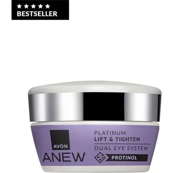 Pleťový krém AVON Liftingová duální oční péče Anew Platinum s Protinolem™ – denní a noční péče v jednom