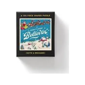 Desková hra Don't Stop Believin' 100 Piece Mini Shaped Puzzle (Brass Monkey,Galison)(Hra)