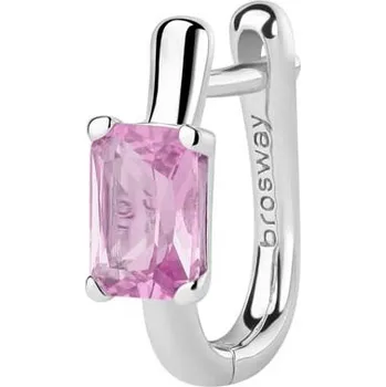 Náušnice Náušnice Brosway FANCY VIBRANT PINK s jemným růžovým zirkonem - Stříbro 925